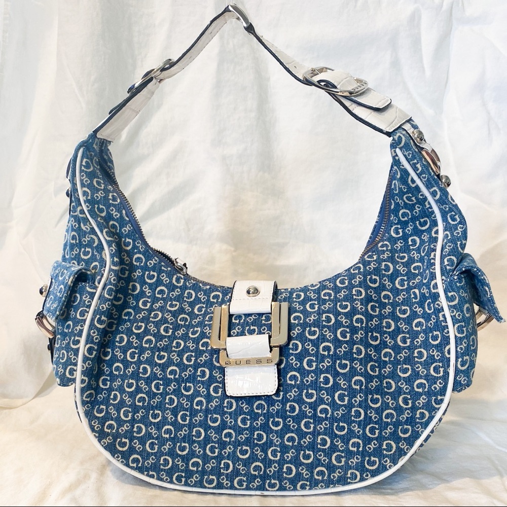 Guess Purse with White Leather Trim